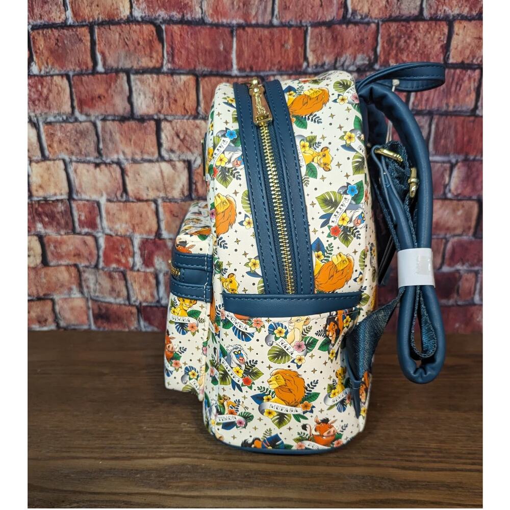 NWT Loungefly Disney Exclusive LF Lion King Tattoo Mini BagPack - Picture 3 of 9